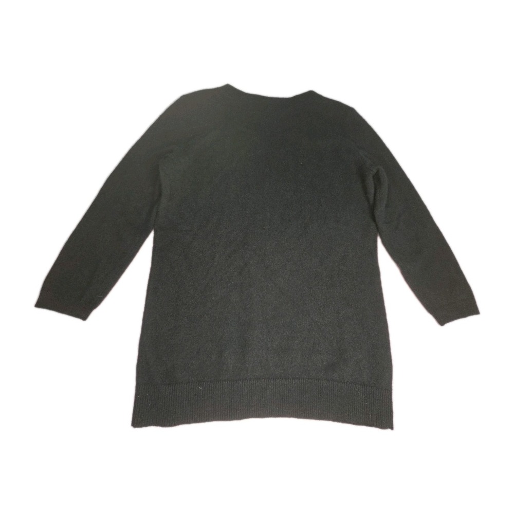 Talbots Womens‎ Pure Cashmere Crewneck Pullover Sweater Size S Black 3/4 Sleeve - Picture 5 of 8